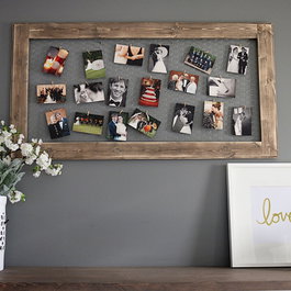 Wallity Colgador de Fotos de Madera RAF135 Marrón 100 x 60 cm
